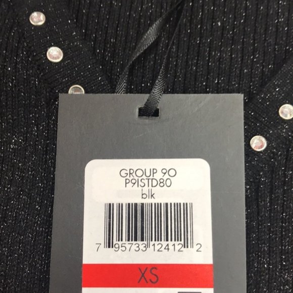 DKNY Metallic-Threaded Embellished Sweater - Picture 6 of 7